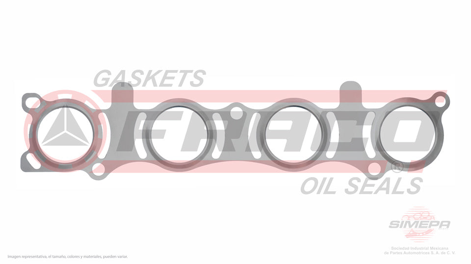 MEX-5840210 - EMPAQUE MULTIPLE DE ESCAPE PARA NISSAN CUBE L4 1.8 L 16 V. DOHC MR18DE 2009-2014