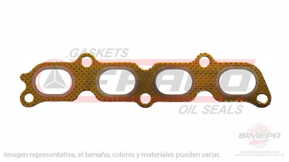 MEX-2640011-1 - EMPAQUE MULTIPLE DE ESCAPE PARA FORD FIESTA L4 1.6 L DOHC 16 V. DOHC TI-VCT 2008-2016