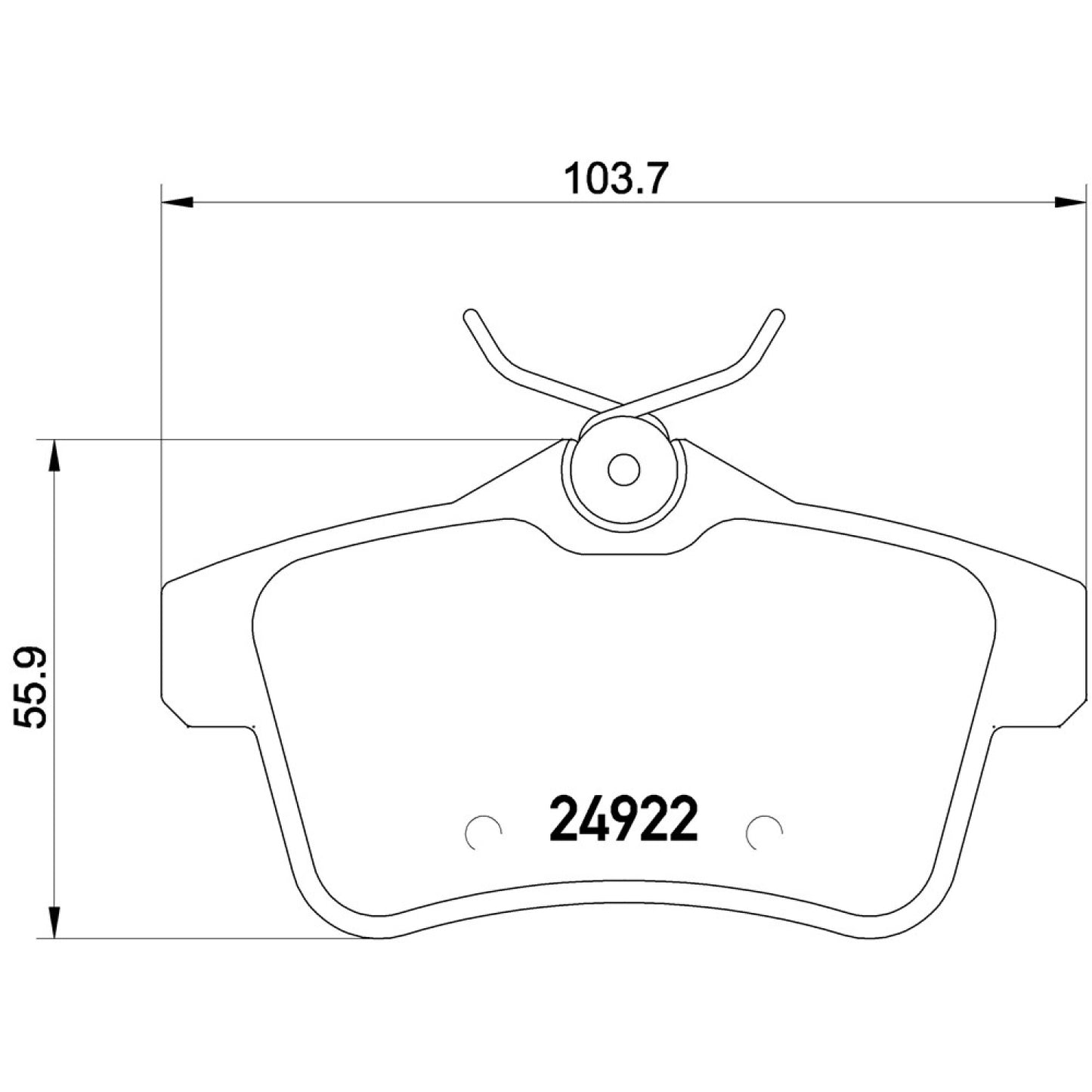BRE-P61114 - BALATAS TRASERAS PARA PEUGEOT 3008 ALLURE 2013-2014