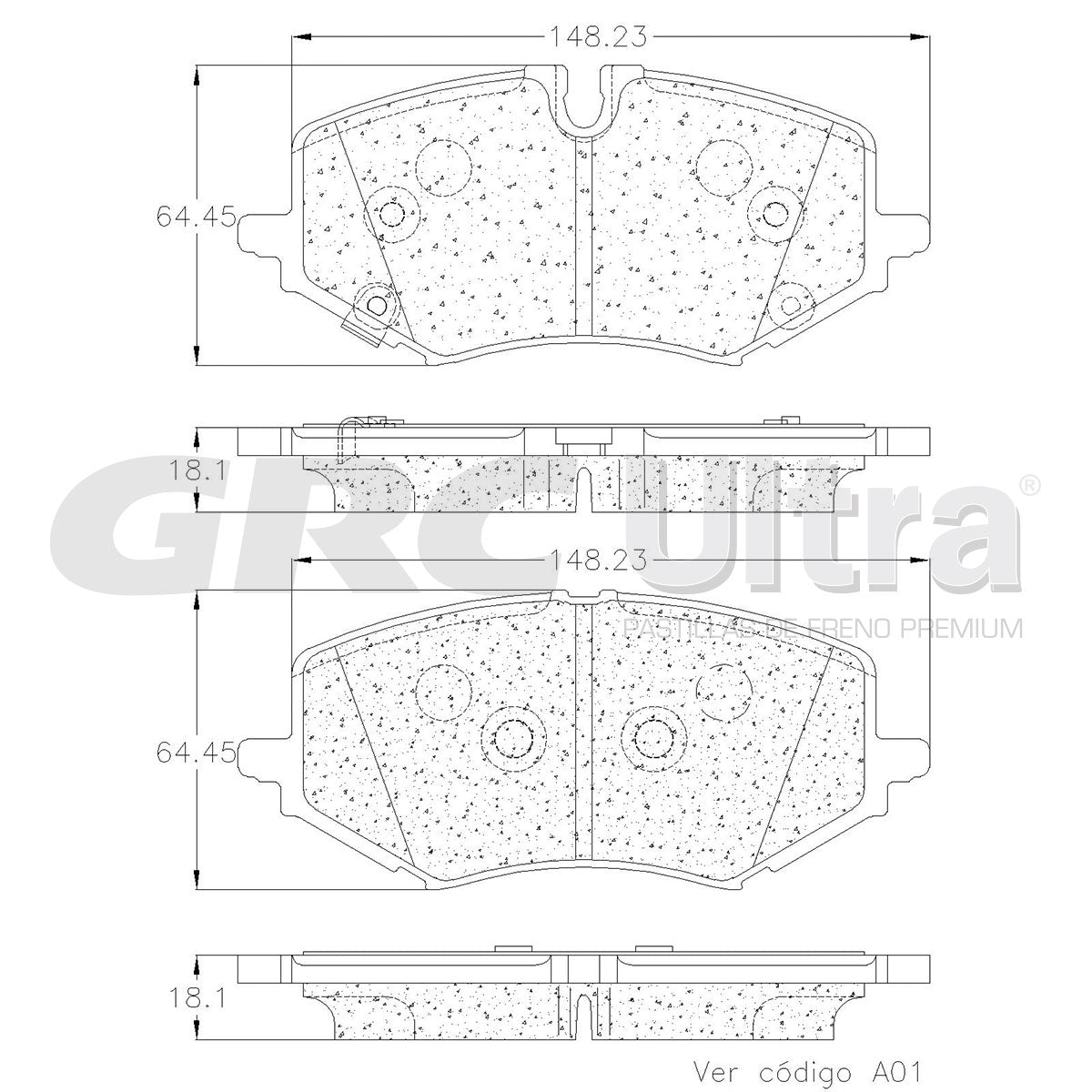 GCD2307 - BALATAS CERAMICAS DELANTERAS PARA BUICK ENCORE 2020-2020