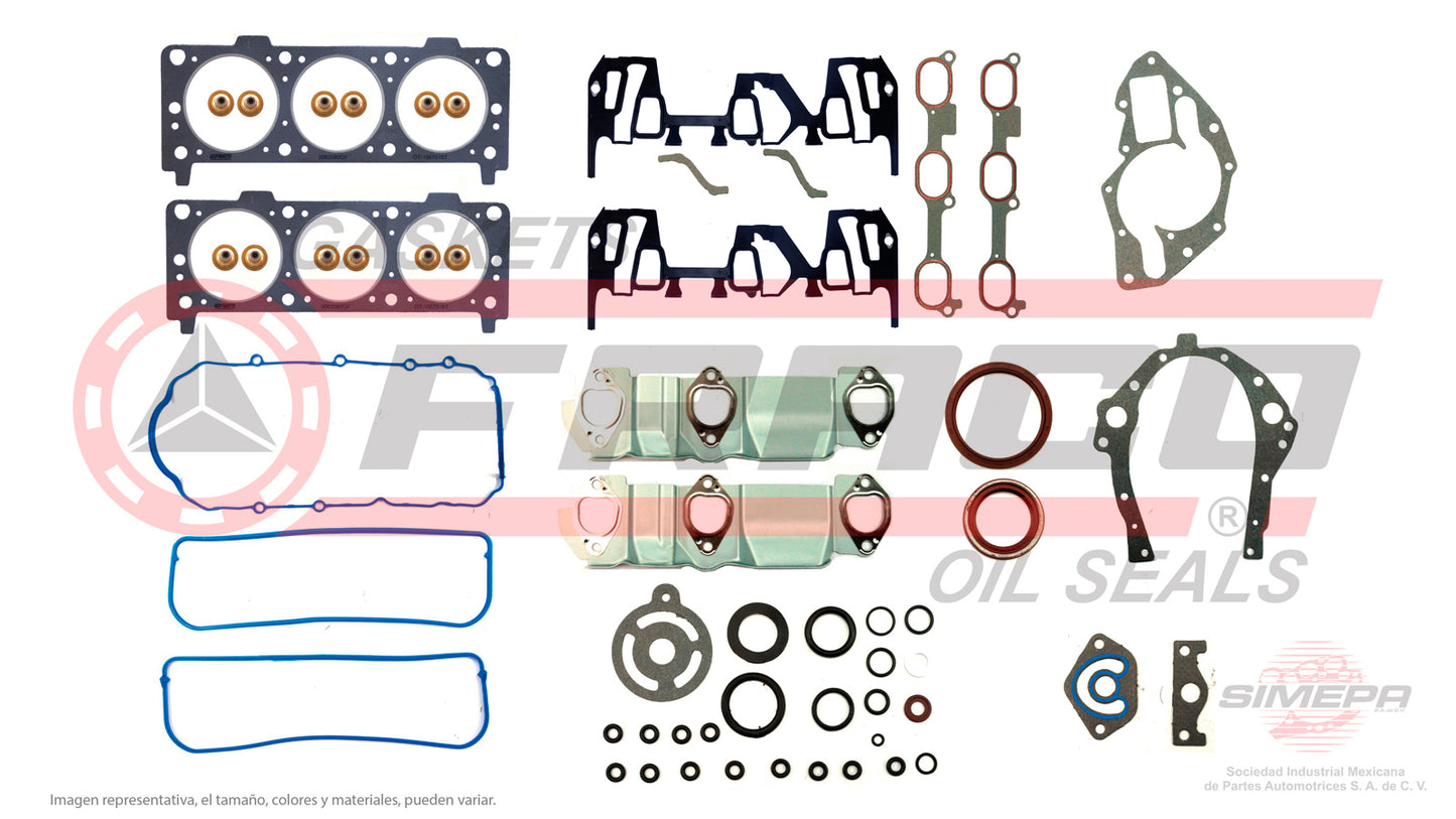 FSX-3062080 - JUEGO DE EMPAQUES PARA CHEVROLET LUMINA APV V6 3.4 L 12 V OHV 1996