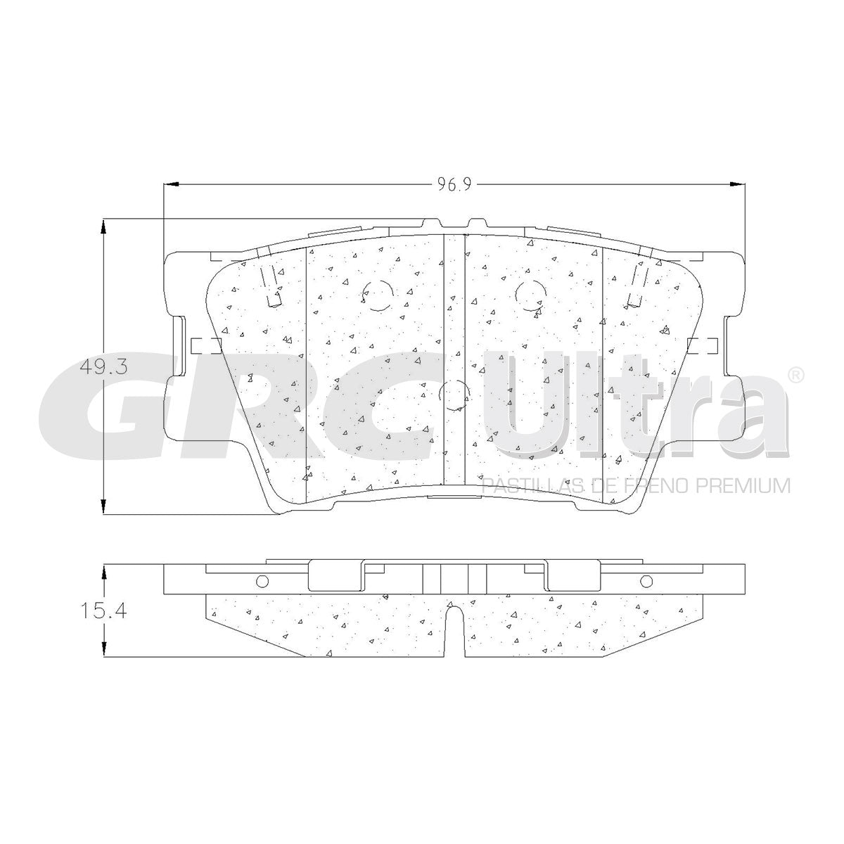 GCD1212 - BALATAS CERAMICAS TRASERAS PARA LEXUS ES300H 2013-2018