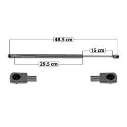 MANJ-60122 - AMORTIGUADOR CAJUELA PARA VOLKSWAGEN JETTA 2011-2017 DERECHA/IZQUIERDA