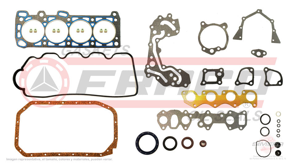 FSX-5540222 - JUEGO DE EMPAQUES PARA DODGE COLT L4 1.6 L 8 V. SOHC G32B 1982-1988