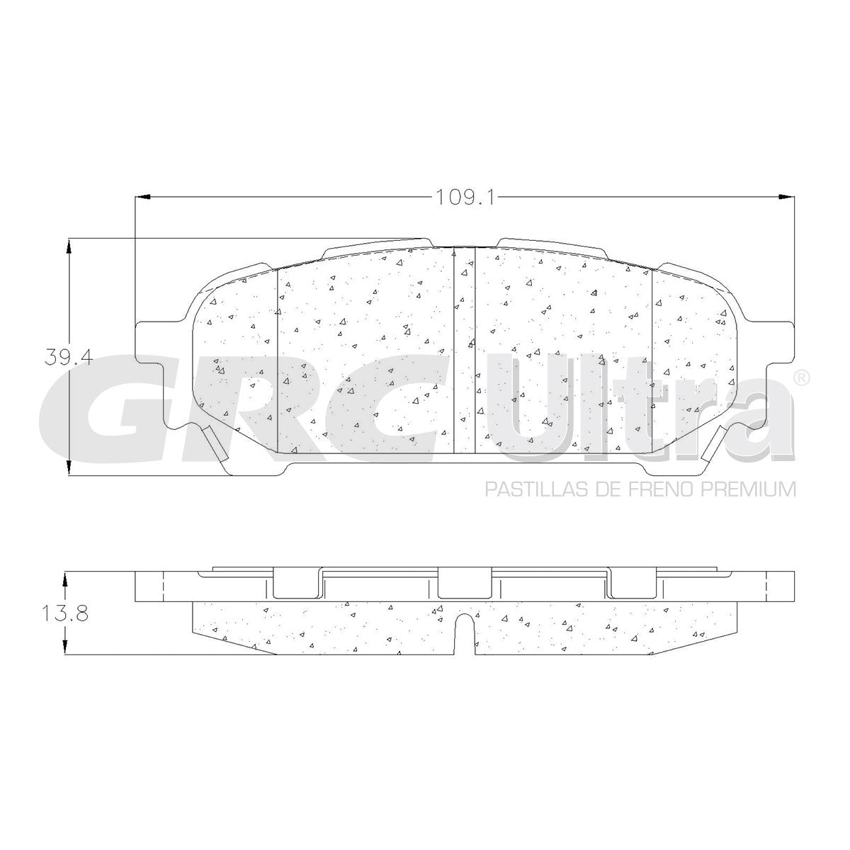 GMD1004 - BALATAS SEMIMETALICAS TRASERAS PARA SAAB 9-2X 2005-2006