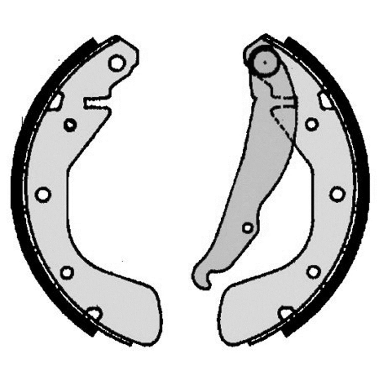 BRE-S59511 - ZAPATAS TRASERAS PARA CHEVROLET CHEVY BASE 1996-2012