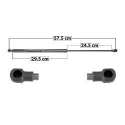 MANJ-60012 - AMORTIGUADOR 5TA PUERTA PARA FORD FIESTA 1997-2002 DERECHA/IZQUIERDA