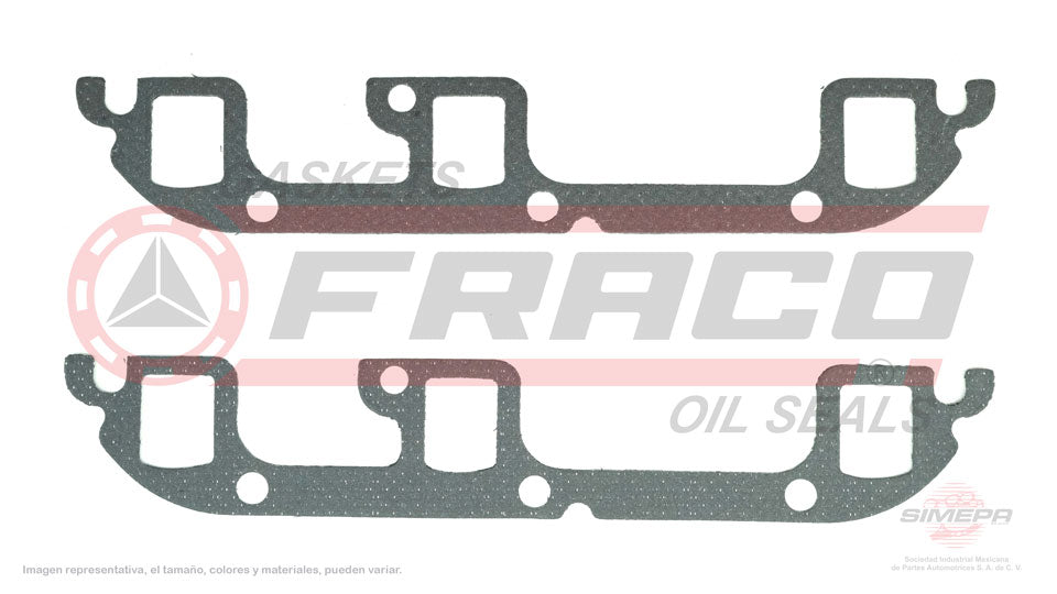 MEX-3062012 - EMPAQUE MULTIPLE DE ESCAPE PARA BUICK CENTURY V6 3.8 L 12 V. OHV 1986-1988