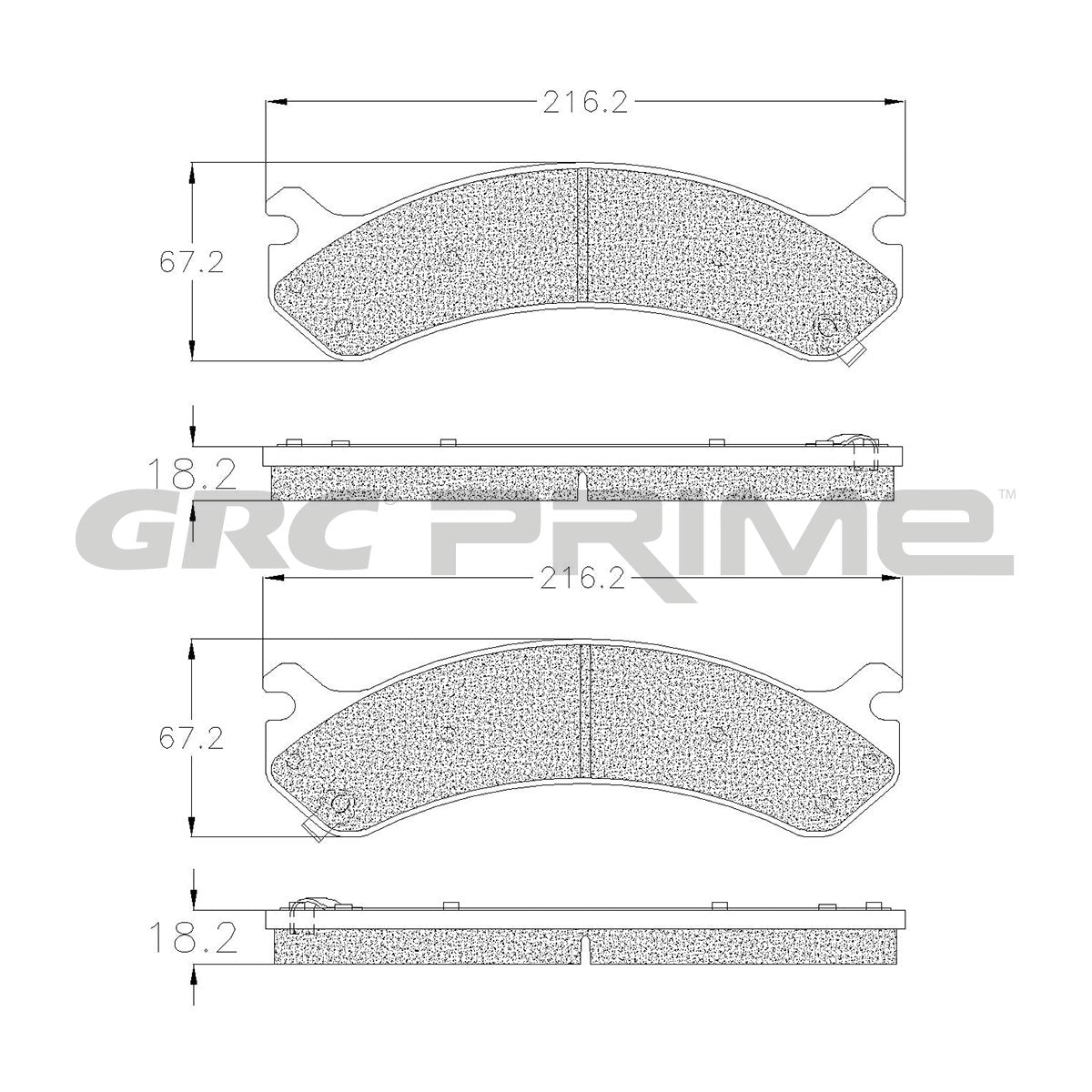 GPRD784SD - BALATAS SEMIMETALICAS DELANTERAS PARA CADILLAC DEVILLE 2000-2005