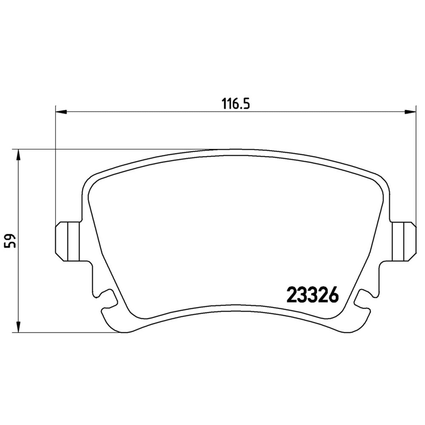 BRE-P85083 - BALATAS TRASERAS PARA VOLKSWAGEN EUROVAN BASE 2006-2009