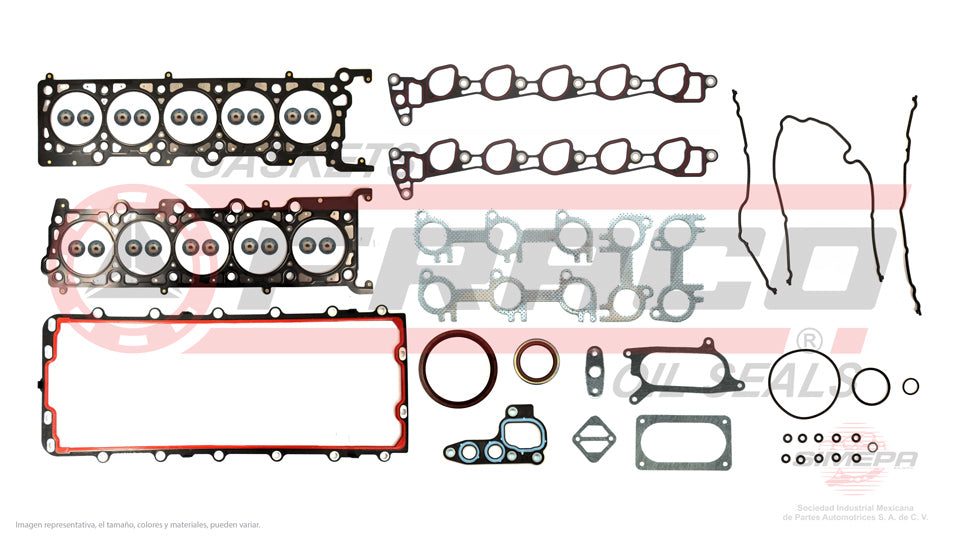 FSX-2612003 - JUEGO DE EMPAQUES PARA FORD E-350 V10 6.8 L 20V 20 V SOHC VIN S 1997-1999
