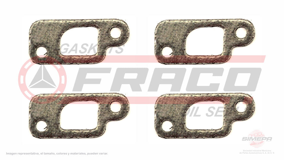 MEX-2640007 - EMPAQUE MULTIPLE DE ESCAPE PARA FORD FIESTA L4 1.3 L SOHC 8 V. SOHC ENDURA 1999-2001