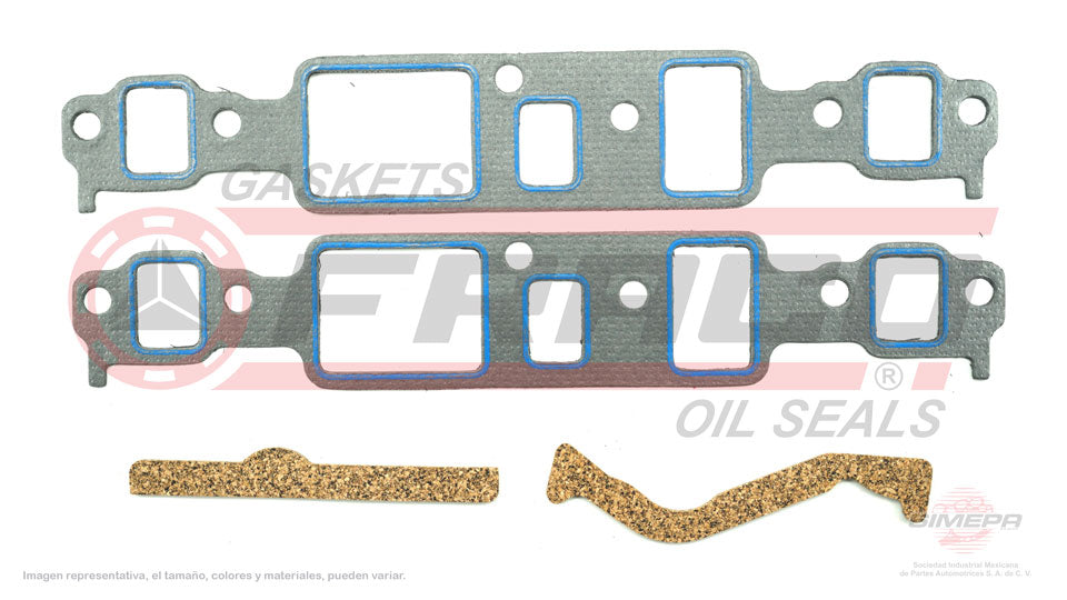 MIX-3062060 - EMPAQUE MULTIPLE DE ADMISION PARA CHEVROLET CAMARO V6 3.8 L 229 CID 12 V. OHV VIN 9K 1980-1981