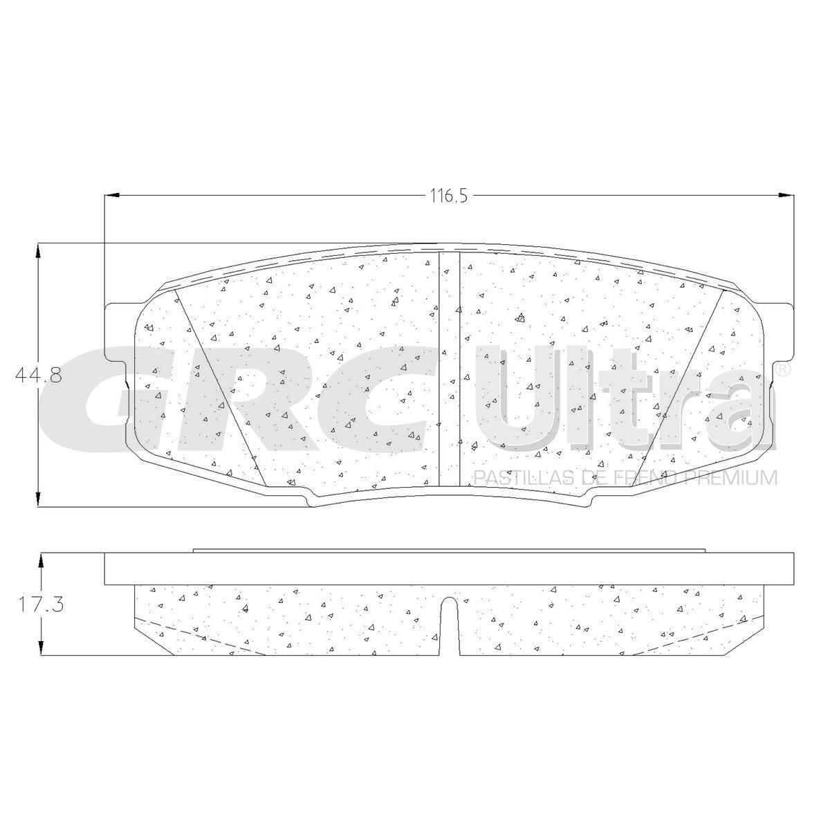 GCD1304 - BALATAS CERAMICAS TRASERAS PARA LEXUS LX570 2008-2021