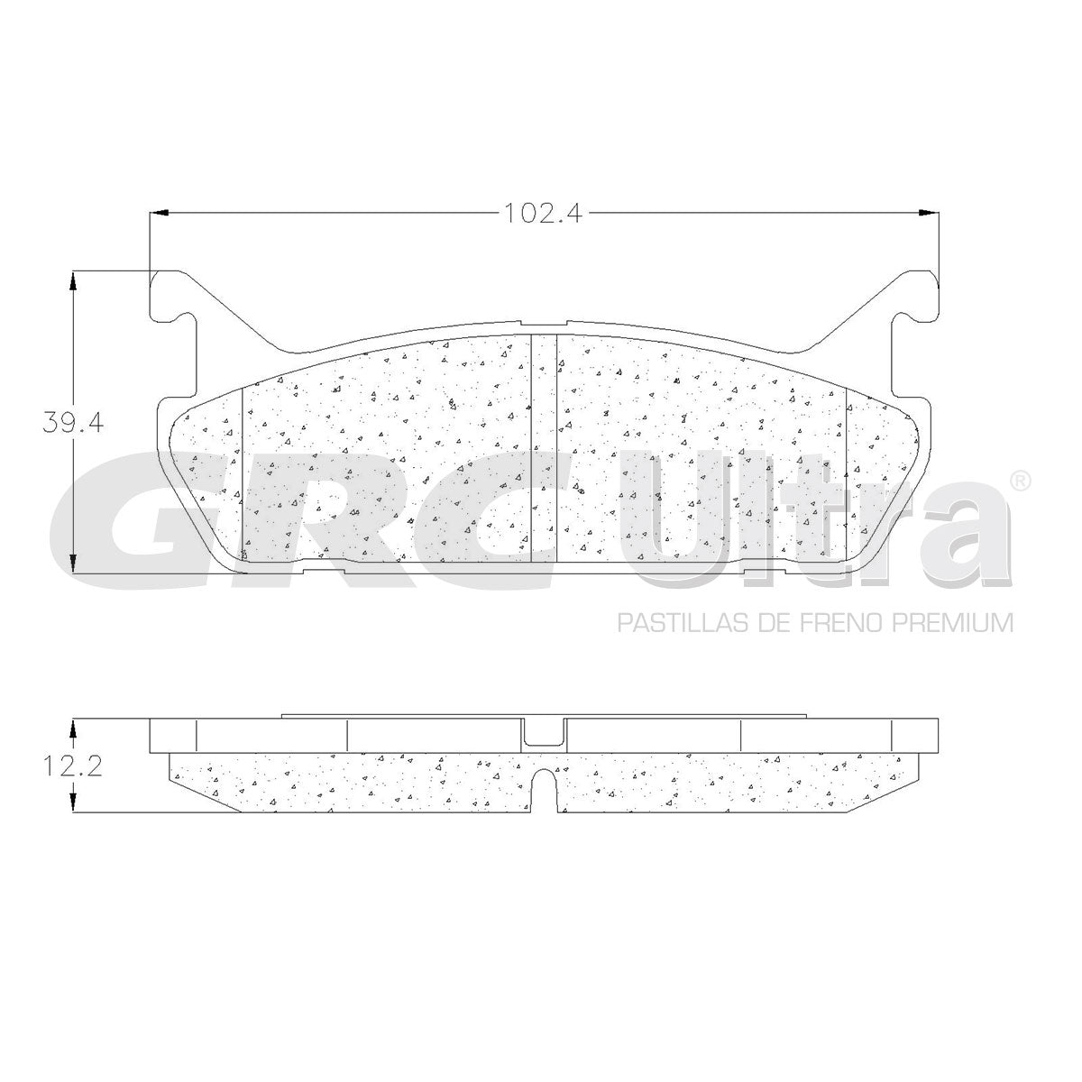 GCD458 - BALATAS CERAMICAS TRASERAS PARA FORD ESCORT 1.8L 1991-1996