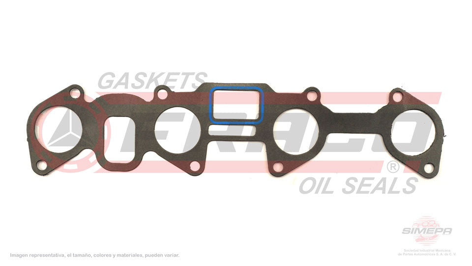 MIX-3840080 - EMPAQUE MULTIPLE DE ADMISION PARA ISUZU AMIGO L4 2.3 L 8 V. SOHC 4ZD1 1990-1993