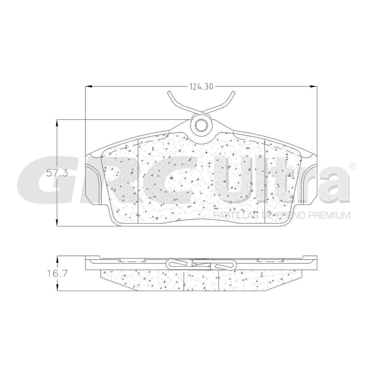 GMD1147 - BALATAS SEMIMETALICAS DELANTERAS PARA NISSAN ALMERA 2001-2005