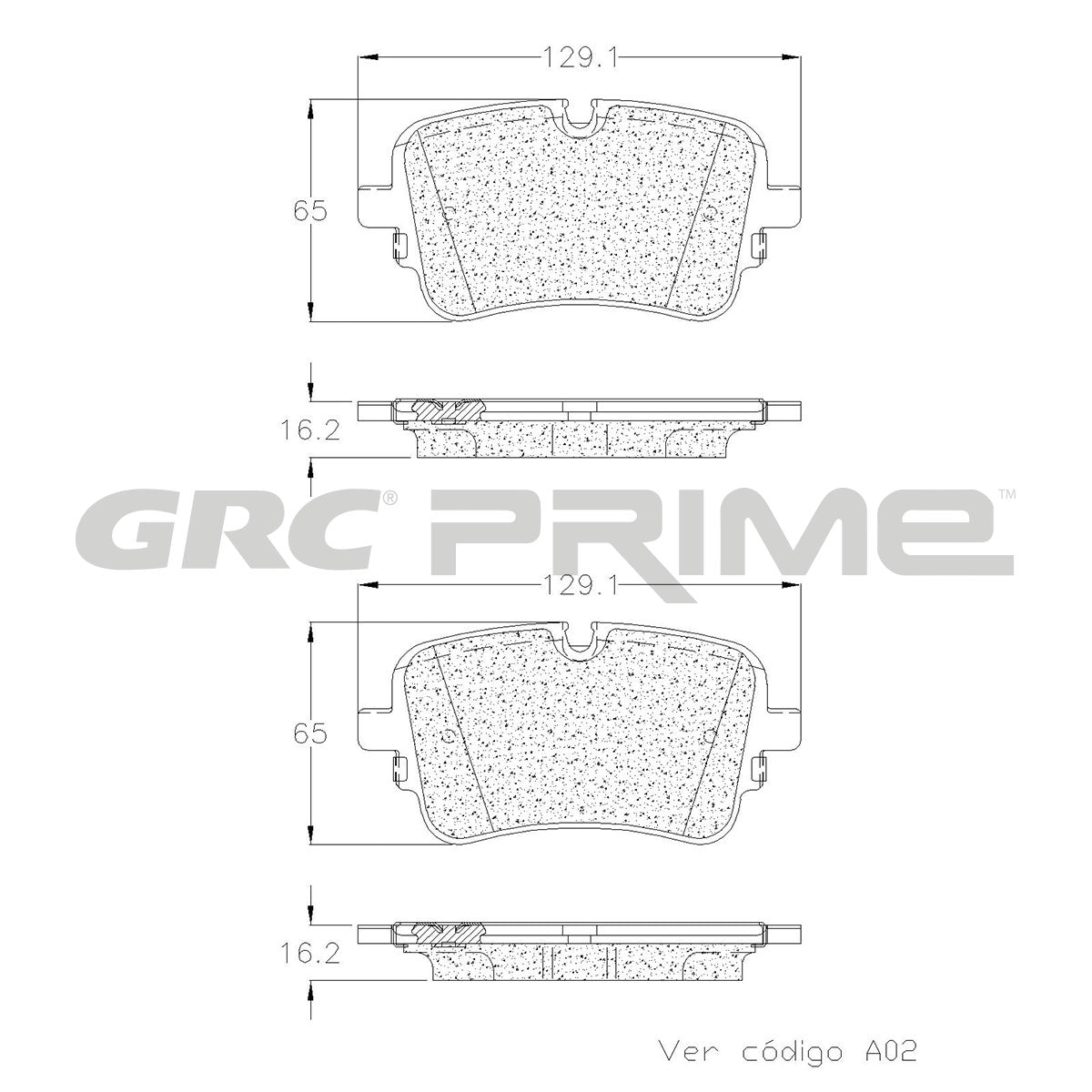 GPRD2365 - BALATAS CERAMICAS TRASERAS PARA AUDI A8 QUATTRO 2020-2020