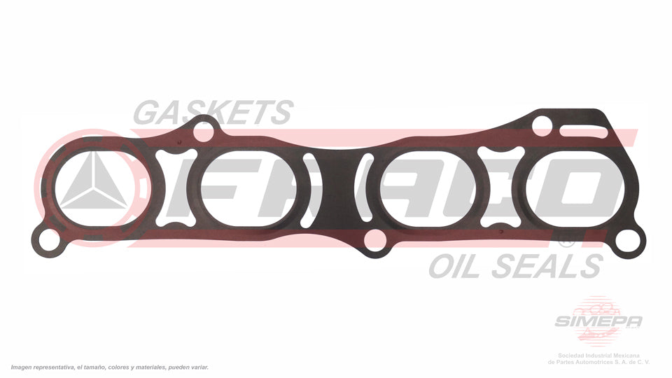 MEX-5840299 - EMPAQUE MULTIPLE DE ESCAPE PARA NISSAN NP300 L4 2.5 L 16 V. DOHC QR25 2016-2018