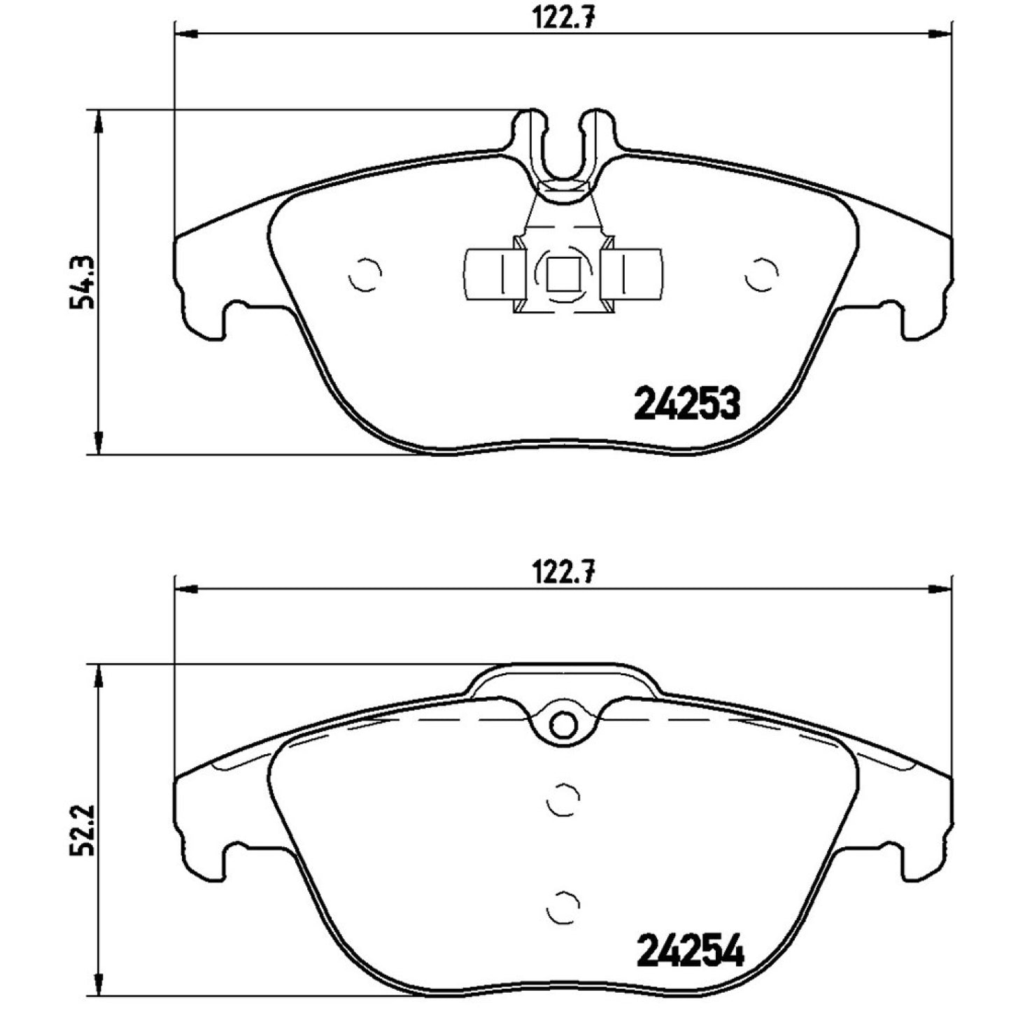 BRE-P50068X - BALATAS TRASERAS PARA MERCEDES-BENZ C200 BASE 2013-2013