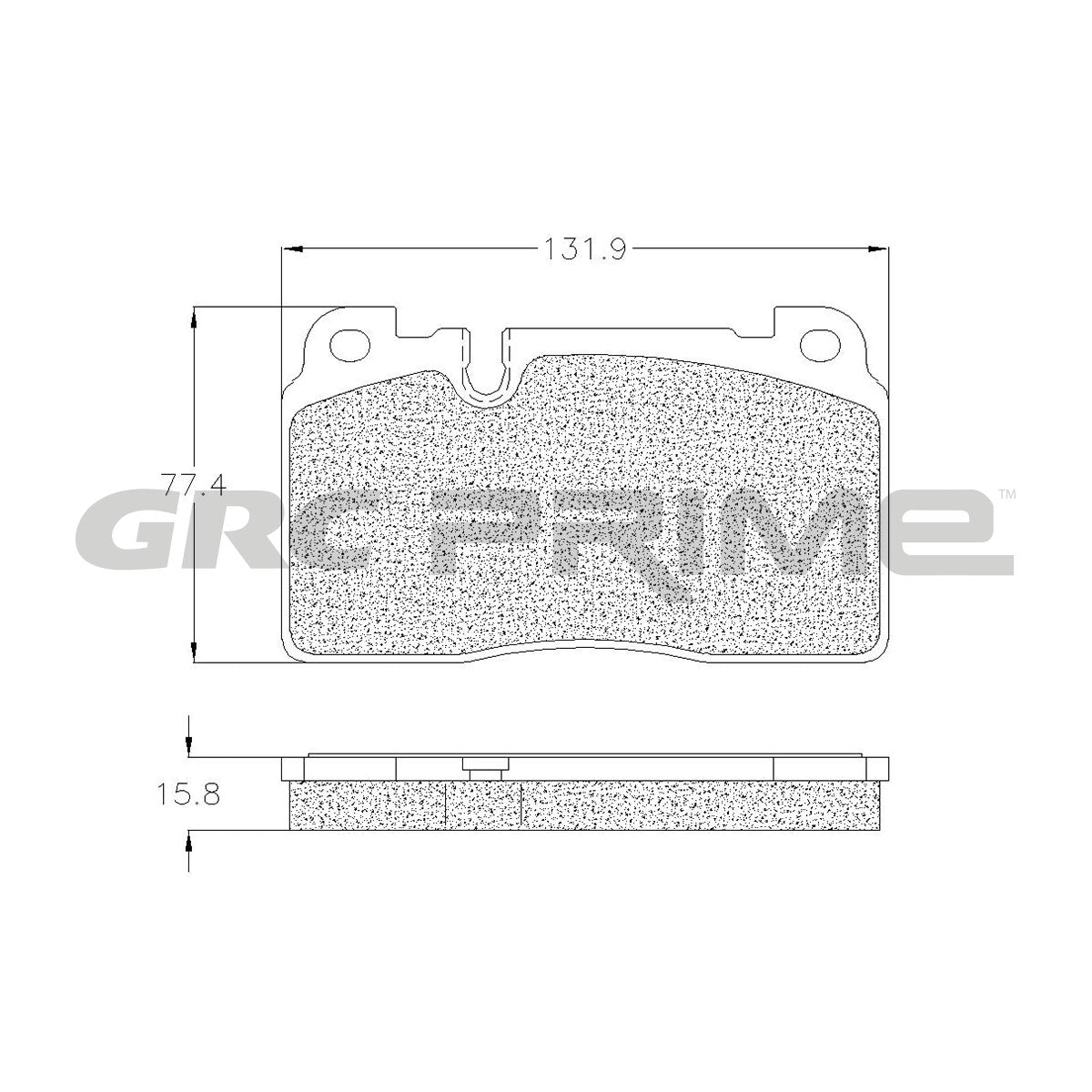 GPRD1663 - BALATAS CERAMICAS DELANTERAS PARA AUDI A6 2016-2016
