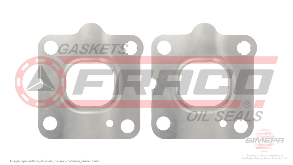 MEX-2630002 - EMPAQUE MULTIPLE DE ESCAPE PARA FORD FIESTA L3 1.5 L ECOBOOST 12 V. DOHC YZJA TURBO 2018-2022