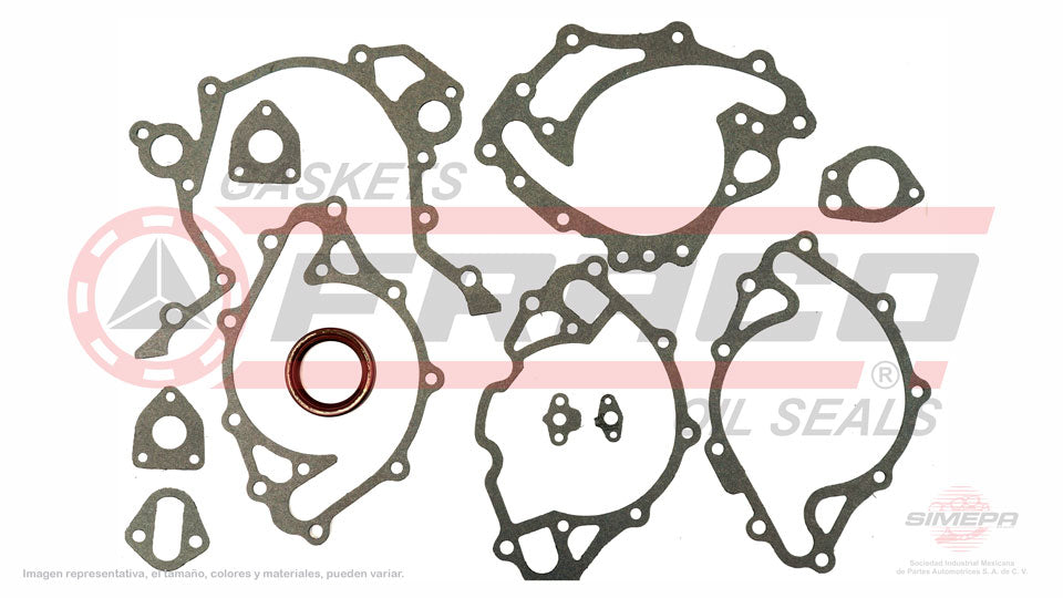 TCX-2682050 - EMPAQUE DE TAPA DE DISTRIBUCION PARA FORD 300 V8 4.3 L 16 V. OHV 1963