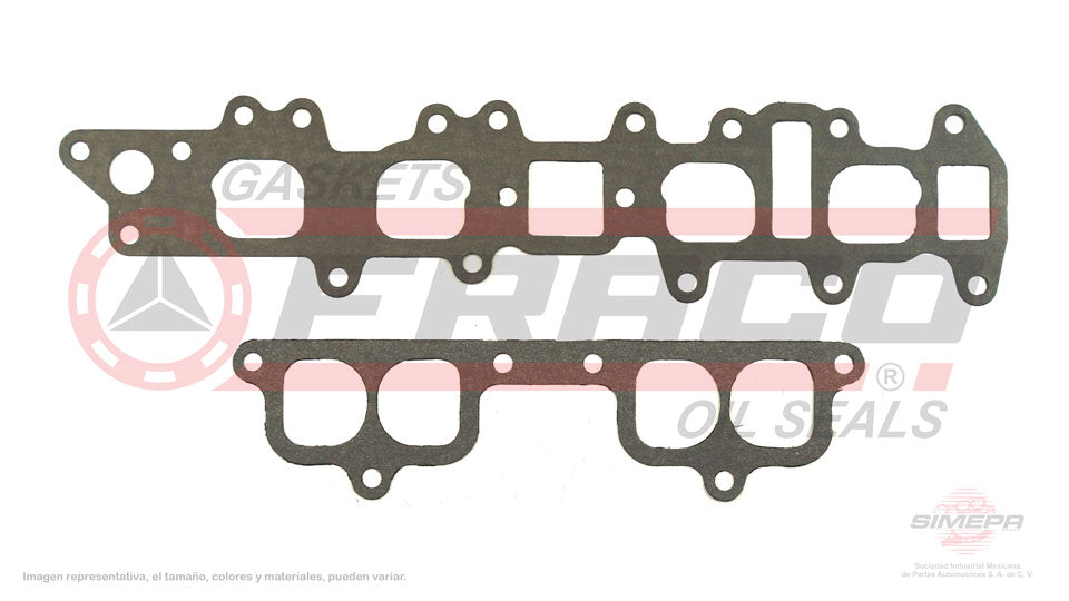 MIX-8040332-1 - EMPAQUE MULTIPLE DE ADMISION PARA TOYOTA 4RUNNER L4 2.4 L 8 V. SOHC 22R 22RE 22REC 1984-1995