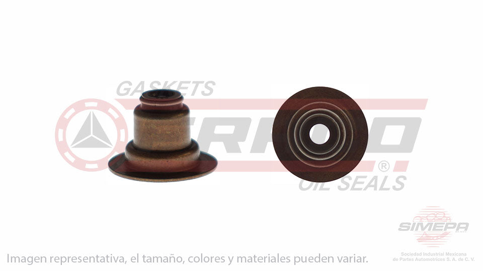 S-2414-V - (50 PIEZAS) SELLO DE VALVULA (RETEN) PARA FORD FIESTA L4 1.6 L SOHC 8 V. SOHC ZETEC-ROCAM 2001-2010