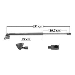 MANJ-50795 - AMORTIGUADOR CAJUELA PARA NISSAN 350Z 2003-2008 DERECHA/IZQUIERDA