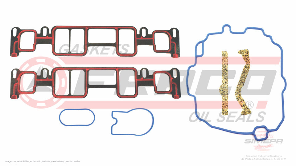MIX-3062136 - EMPAQUE MULTIPLE DE ADMISION PARA CHEVROLET ASTRO V6 4.3 L 12 V. OHV VORTEC 262 " 1996-2005