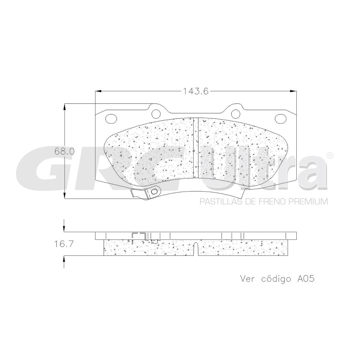 GCD1567 - BALATAS CERAMICAS DELANTERAS PARA TOYOTA HILUX 2005-2005