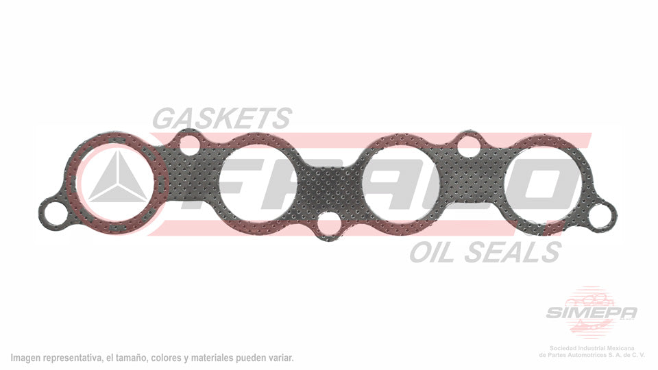 MEX-5340160 - EMPAQUE MULTIPLE DE ESCAPE PARA MAZDA MX-5 2.0 L SKYACTIV L4 16 V DOHC PEX4 PEX6 2016-2021