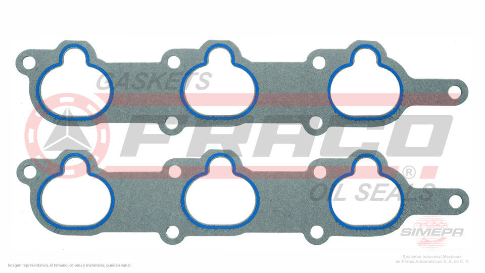 MIX-7662010-1 - EMPAQUE MULTIPLE DE ADMISION PARA CHEVROLET TRACKER V6 2.5 L 24 V. DOHC H25A 2001-2004