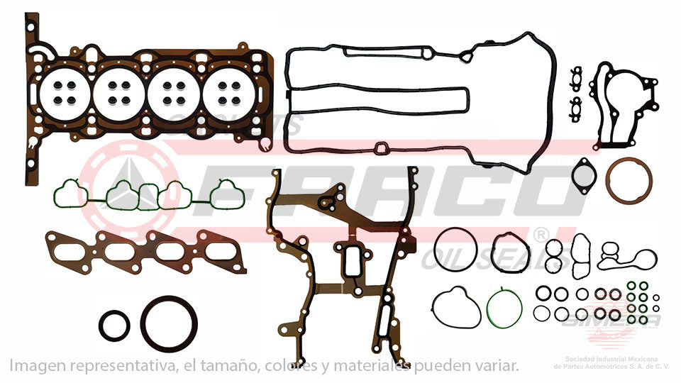 FSX-6040039 - JUEGO DE EMPAQUES PARA BUICK ENCORE L4 1.4 L TURBO 16 V. DOHC LUV 2012-2017