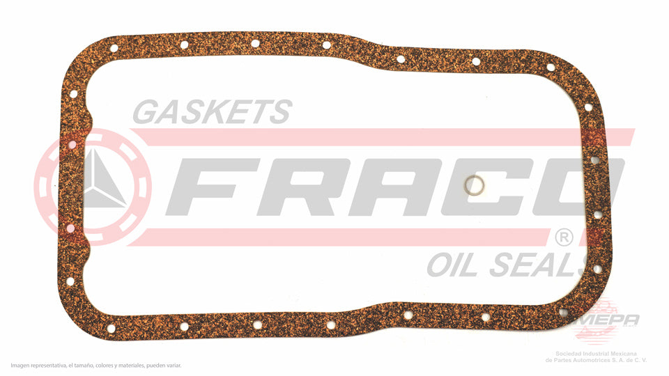 OSX-5840070 - EMPAQUE DE CARTER PARA NISSAN BLUEBIRD L4 1.3 L 8 V. SOHC L13 1968-1970