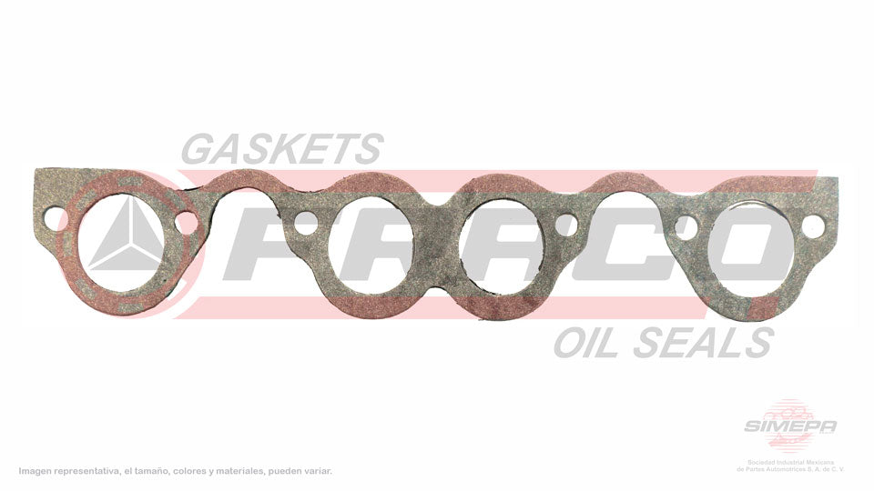 MIX-8640130 - EMPAQUE MULTIPLE DE ADMISION PARA AUDI 4000 L4 1.7 L 8 V. SOHC EN 1980-1983