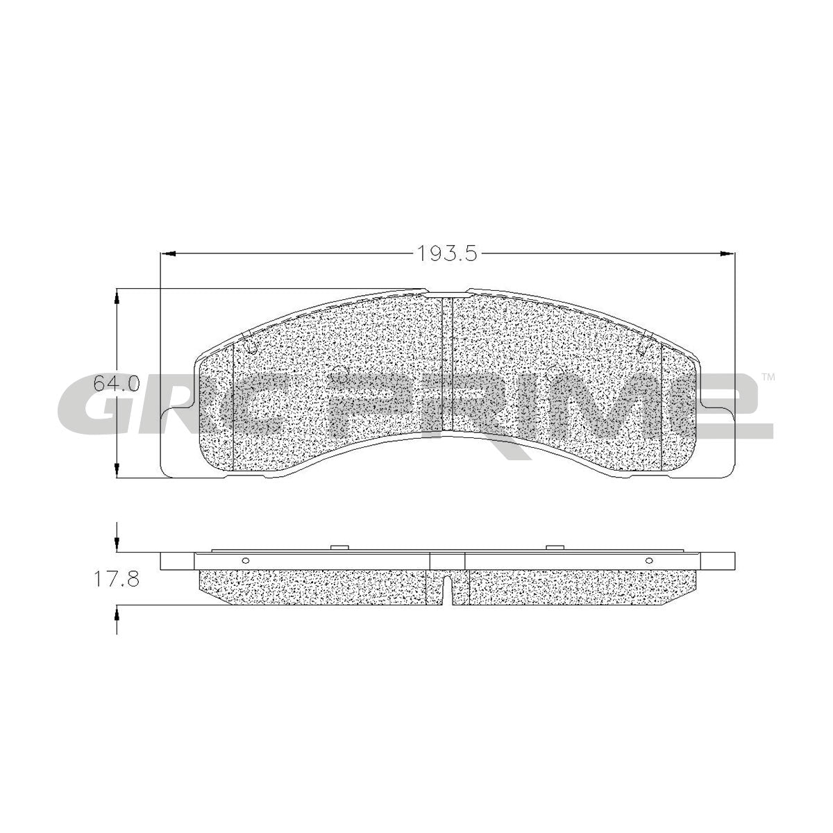 GPRD824SD - BALATAS SEMIMETALICAS DELANTERAS PARA FORD EXCURSION 2000-2005