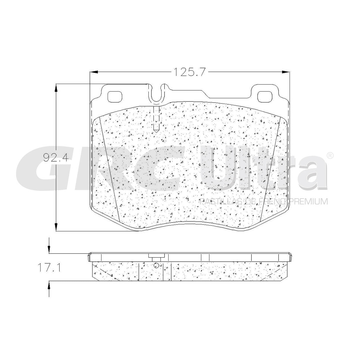 GCD1796 - BALATAS CERAMICAS DELANTERAS PARA MERCEDES-BENZ C250 2016-2018