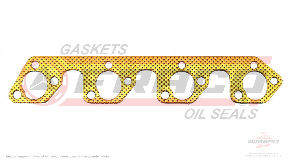 MEX-2640070 - EMPAQUE MULTIPLE DE ESCAPE PARA FORD AEROSTAR L4 2.3 L SOHC 8 V. 140 CID 1986-1987