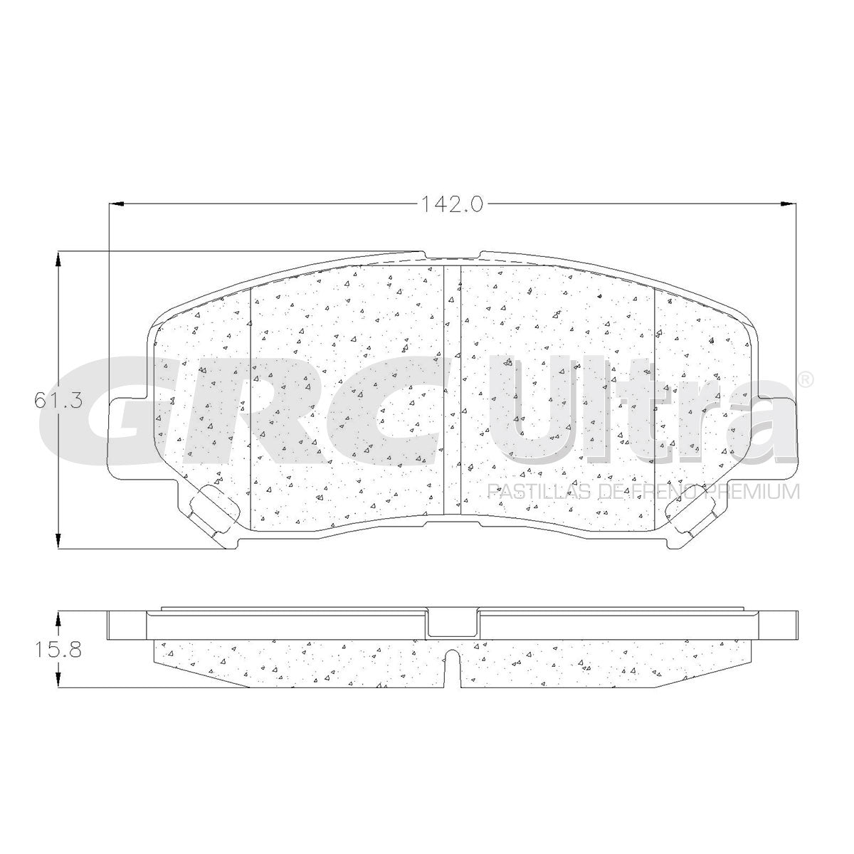 GCD1623 - BALATAS CERAMICAS DELANTERAS PARA MAZDA CX-5 2.5 S 2023-2024