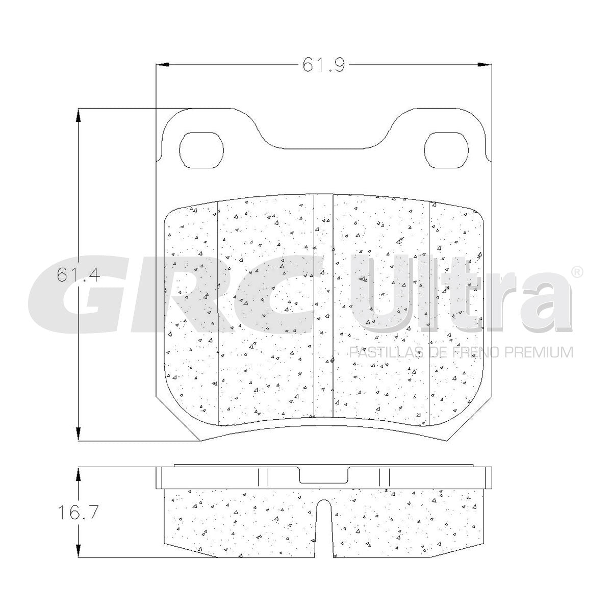 GMD709 - BALATAS SEMIMETALICAS TRASERAS PARA CADILLAC CATERA 3.0L 1997-2001