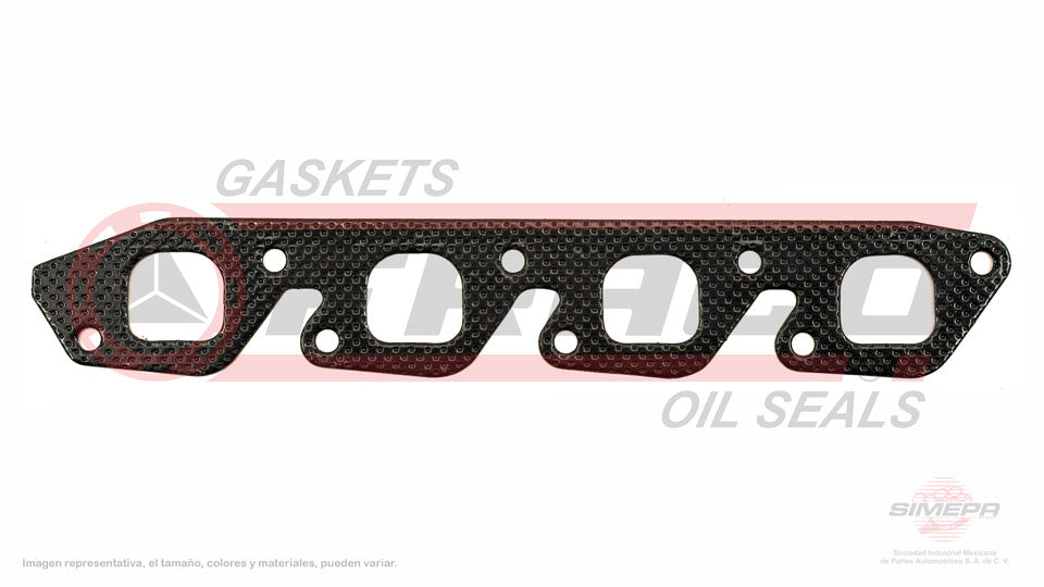MEX-2640012 - EMPAQUE MULTIPLE DE ESCAPE PARA FORD ESCORT L4 1.6 L 8 V. SOHC 1981-1985