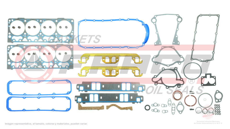 FSX-1182071 - JUEGO DE EMPAQUES PARA DODGE B150 V8 5.2 L 16 V. 318 CID 1992-1994