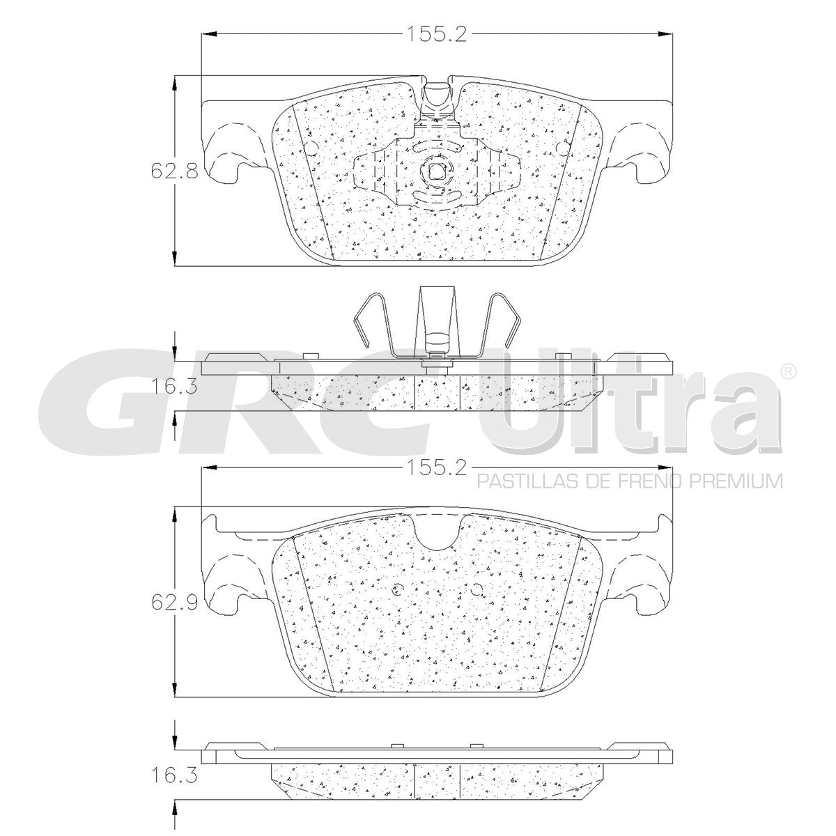 GCD1924 - BALATAS CERAMICAS DELANTERAS PARA VOLVO S60 2023-2023