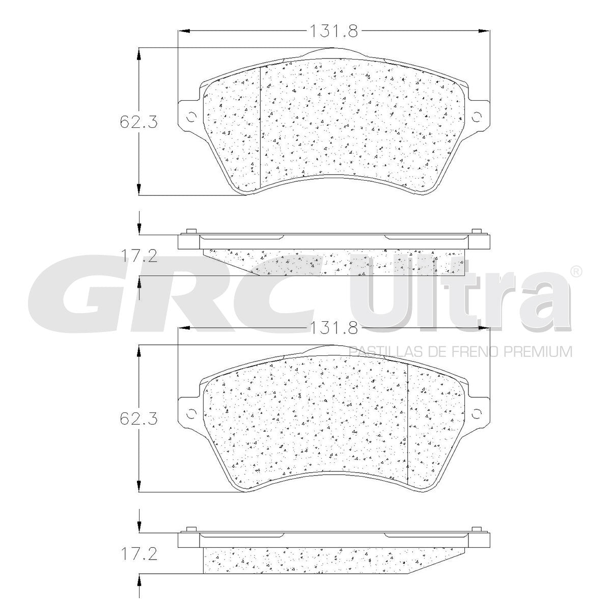GMD926 - BALATAS SEMIMETALICAS DELANTERAS PARA LAND ROVER FREELANDER 2.5L 2002-2005