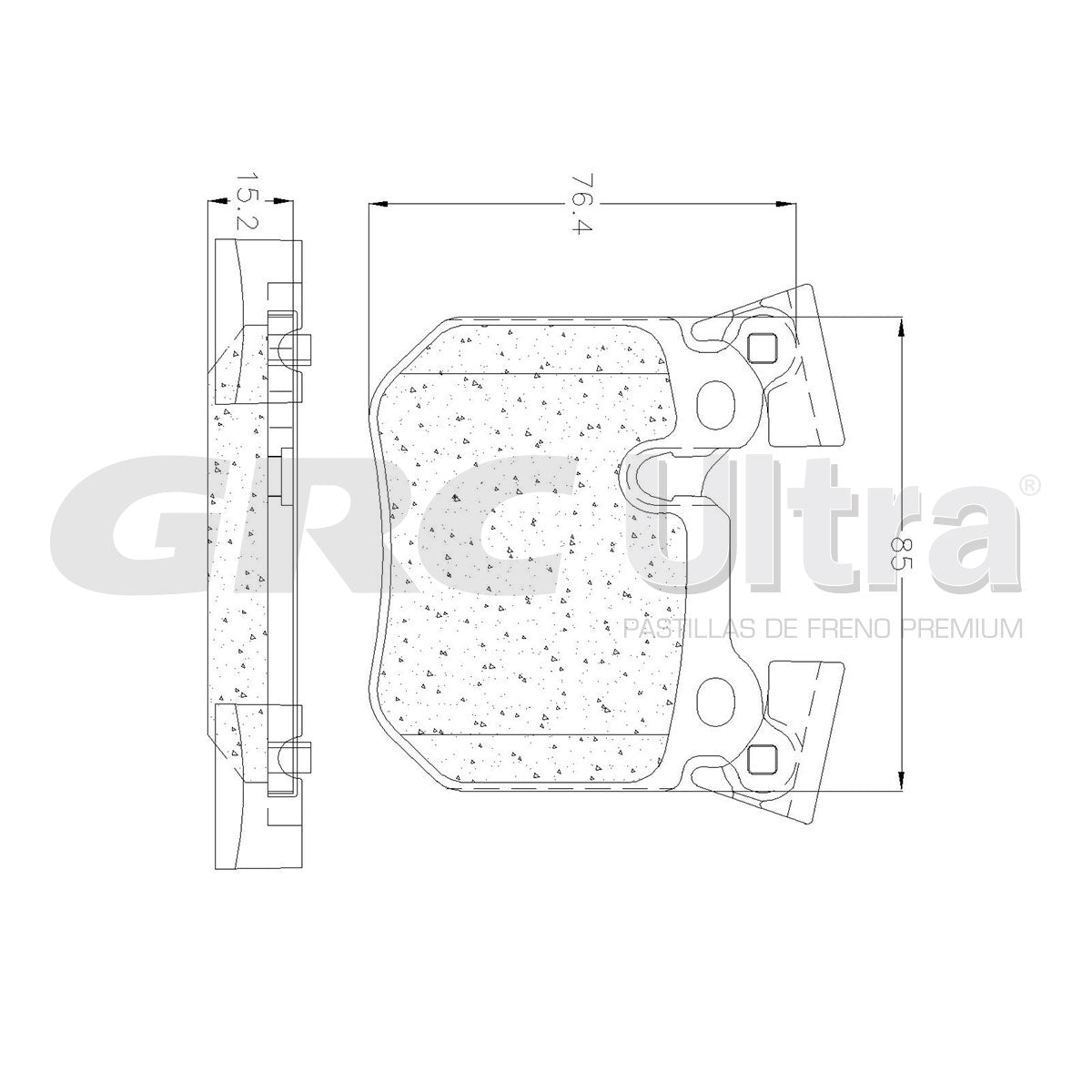 GMD1372 - BALATAS SEMIMETALICAS TRASERAS PARA BMW 135I 2008-2013