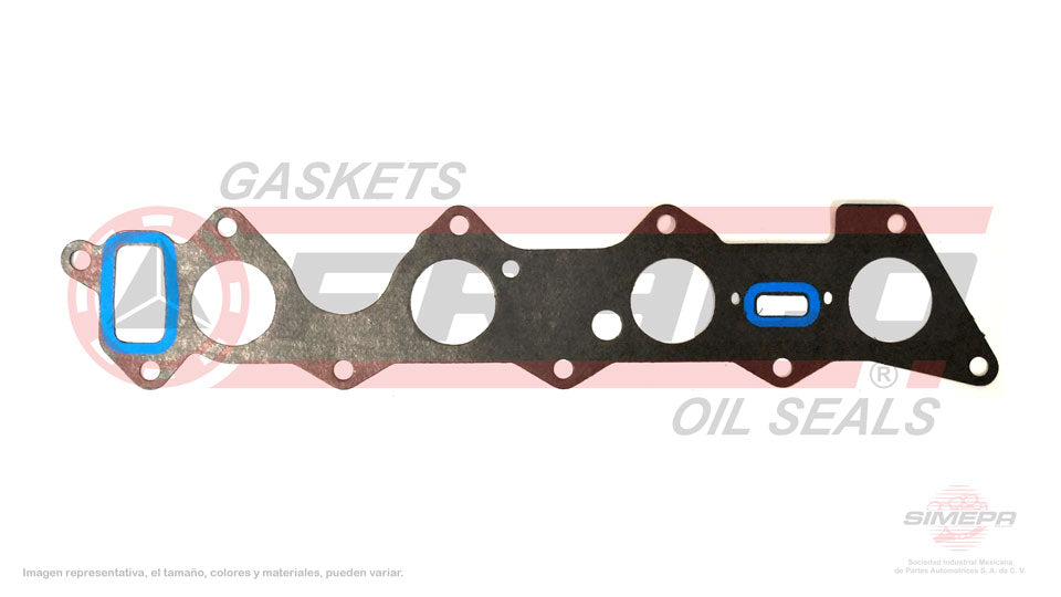 MIX-5540340 - EMPAQUE MULTIPLE DE ADMISION PARA CHRYSLER CONQUEST L4 2.6 L 8 V. SOHC 4G54 G54B 1987-1989