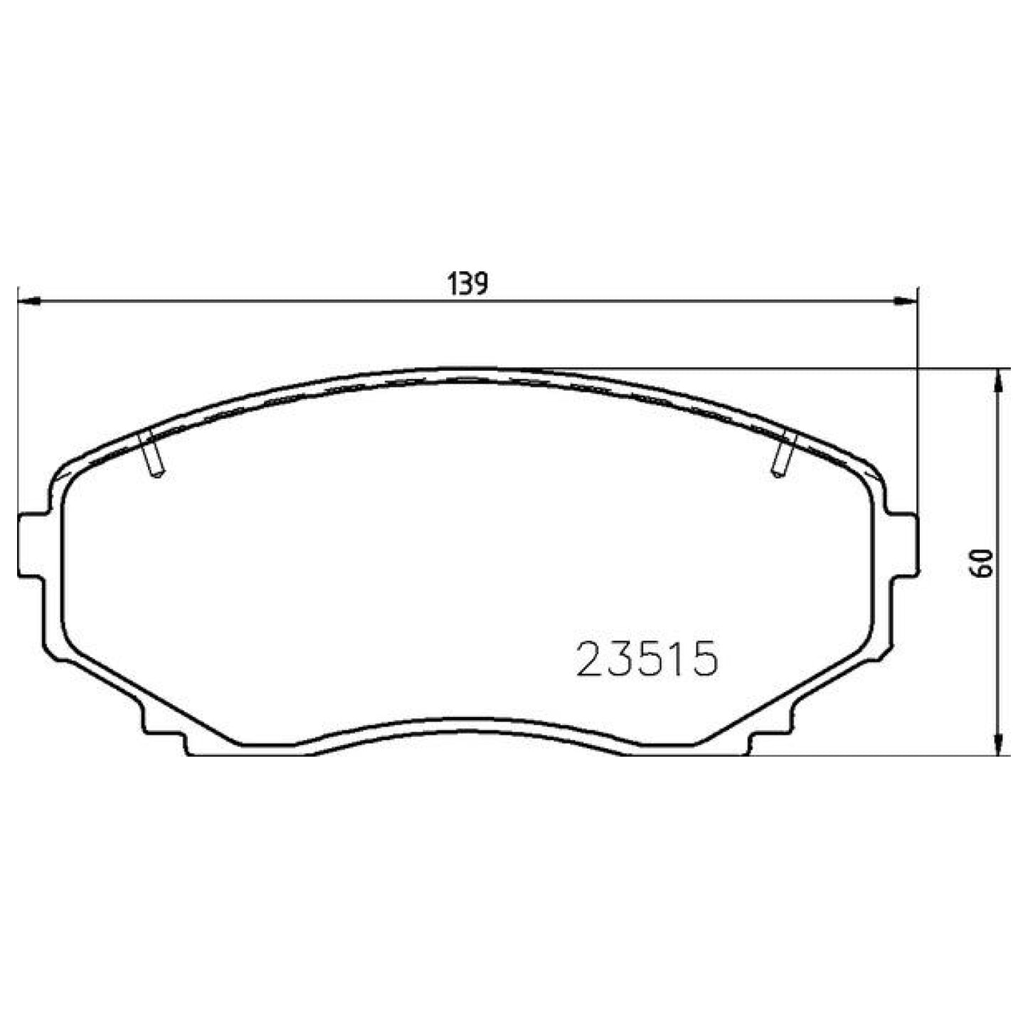 BRE-P54059 - BALATAS DELANTERAS PARA FORD EDGE LIMITED 2008-2014