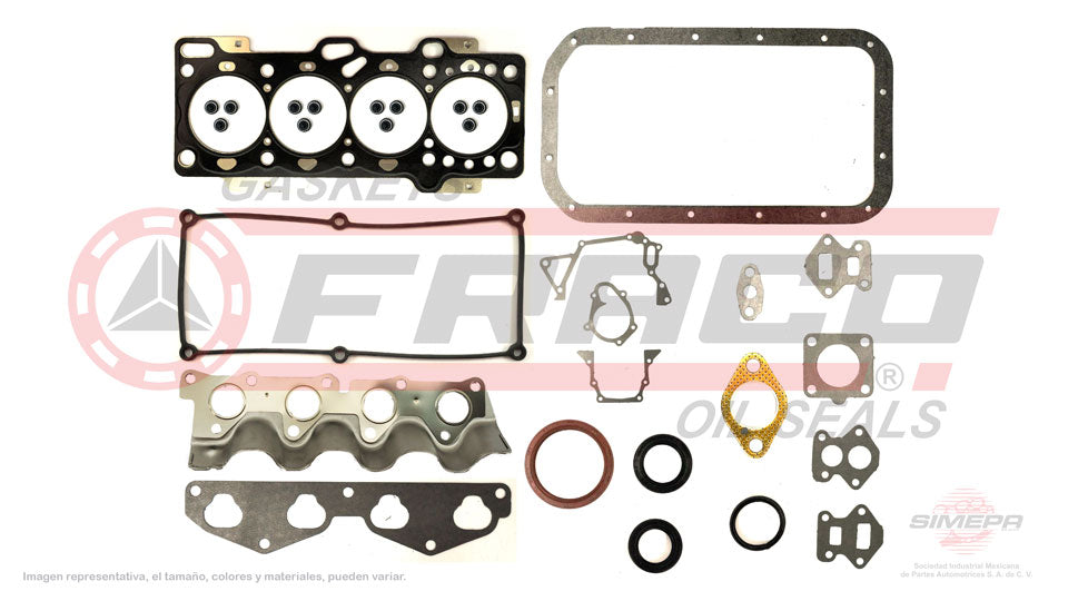 FSX-3640010 - JUEGO DE EMPAQUES PARA DODGE ATOS L4 1.1 L 12 V. SOHC G4HD 2004-2012